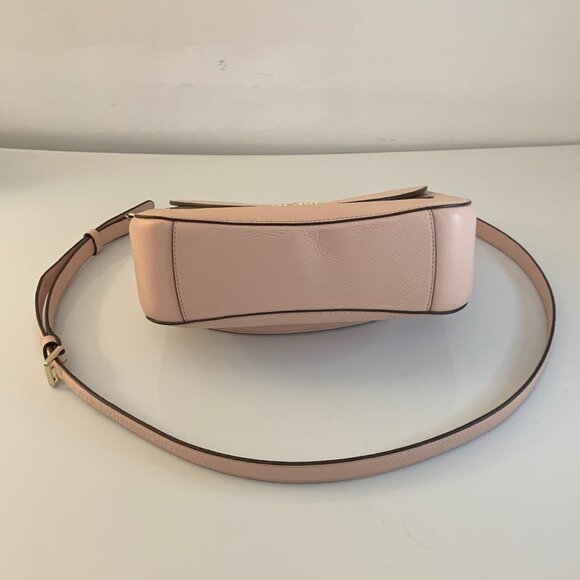 Kate Spade - Medium Flap Shoulder Bag - Pebbled leather - Rose Smoke - Picture 13 of 13